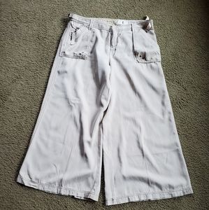 Da-Nang silk Cropped Pants size L